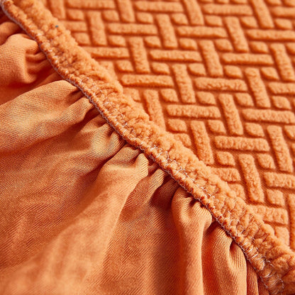 Corner sofa cover - Stretchable fabric - Assembly instructions included