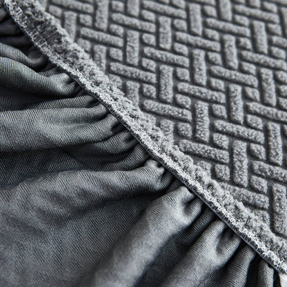 Corner sofa cover - Stretchable fabric - Assembly instructions included