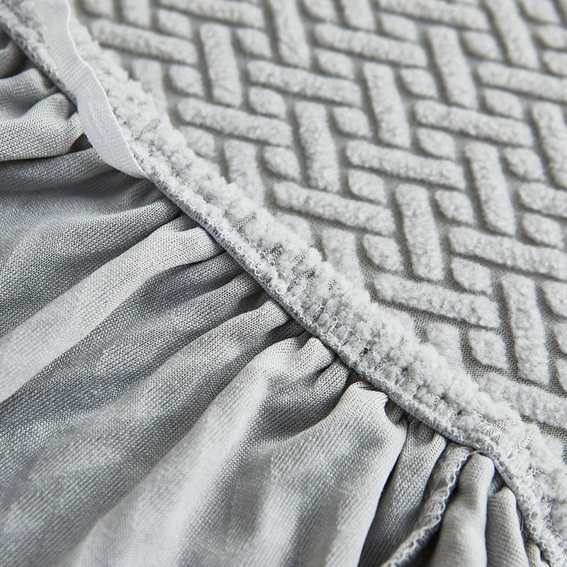 Corner sofa cover - Stretchable fabric - Assembly instructions included