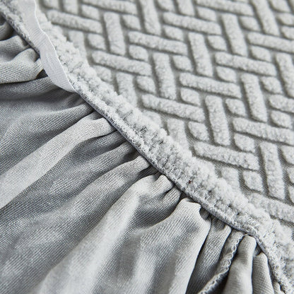 Corner sofa cover - Stretchable fabric - Assembly instructions included