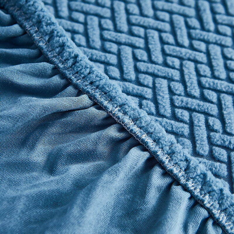 Corner sofa cover - Stretchable fabric - Assembly instructions included