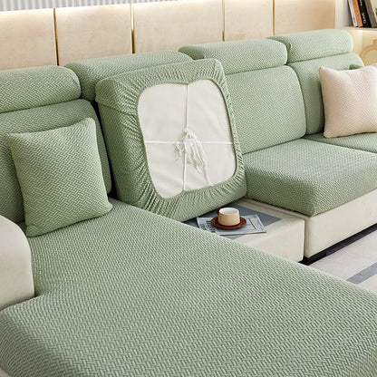 Corner sofa cover - Stretchable fabric - Assembly instructions included