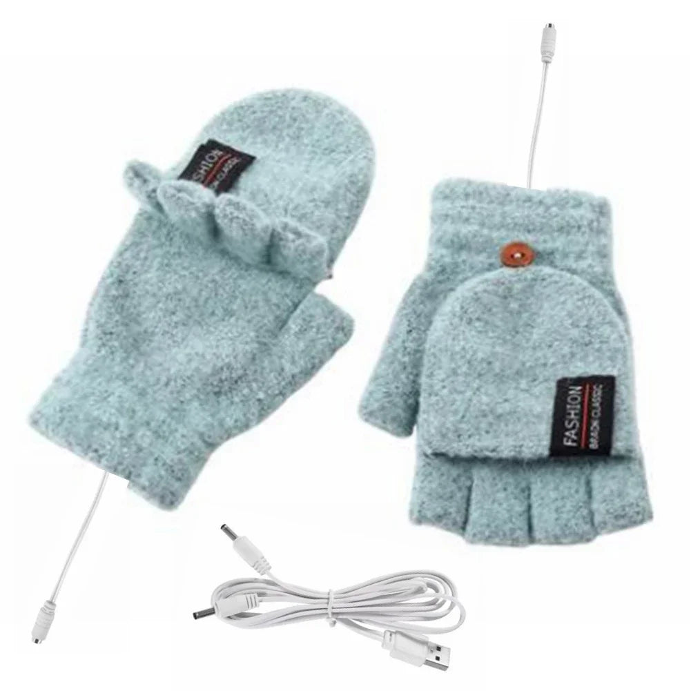 USB wiederaufladbare warme Welle beheizte Handschuhe