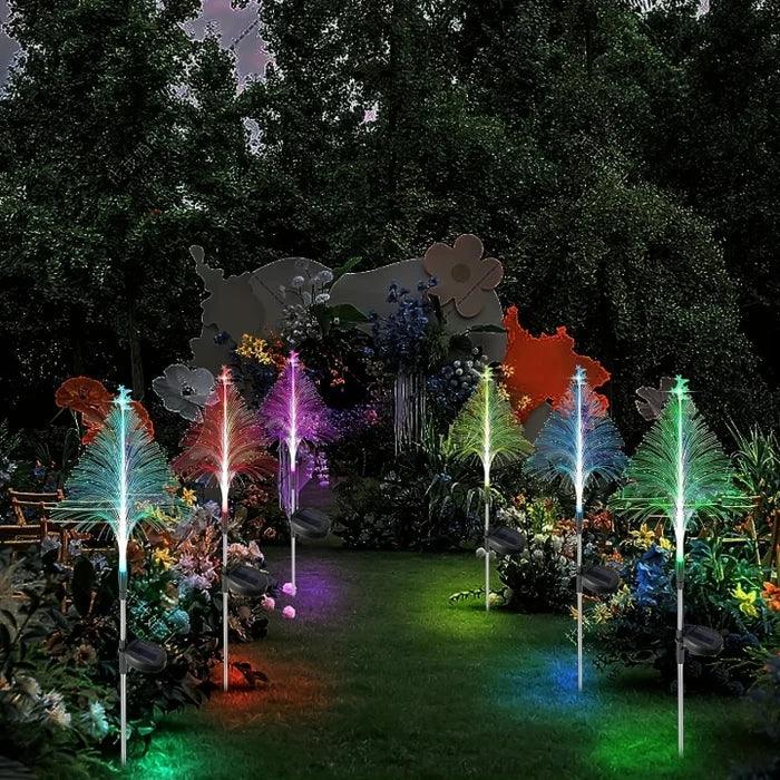 Solar Weihnachtsbaumlichter - Außendekoration für den Garten - LED Lichter