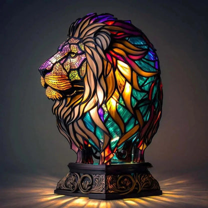 Stained glass lamp - animal design - home decor