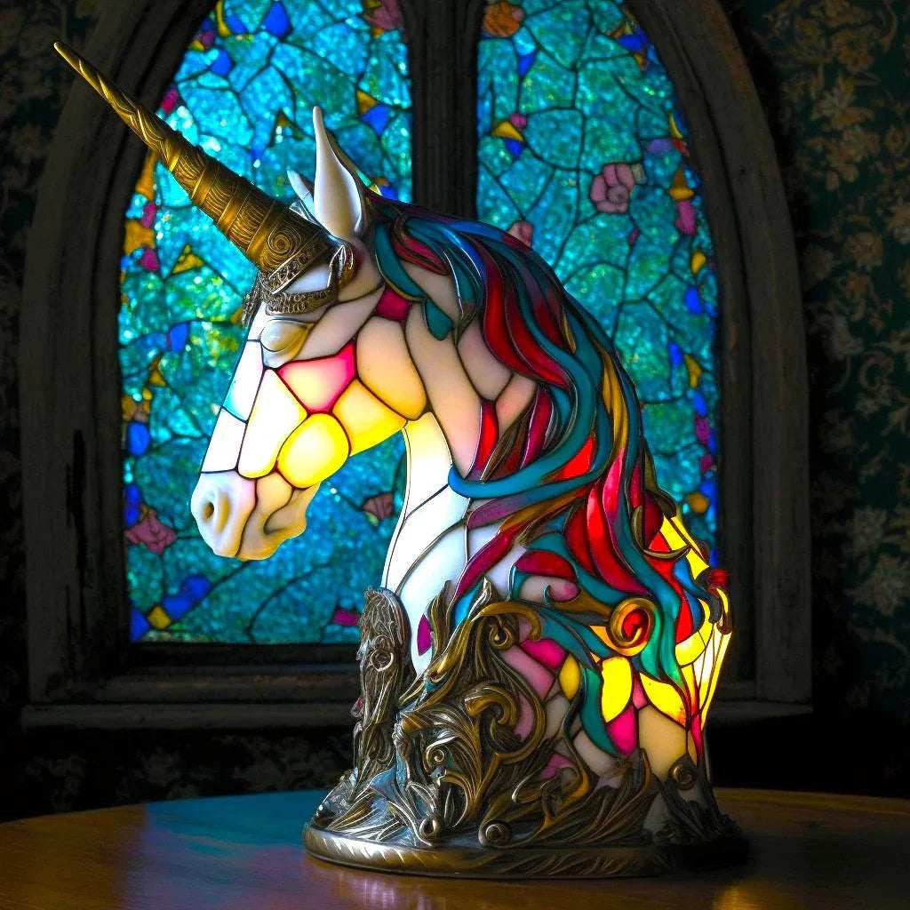 Stained glass lamp - animal design - home decor