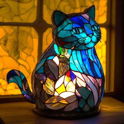 Stained glass lamp - animal design - home decor