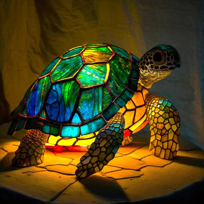 Stained glass lamp - animal design - home decor