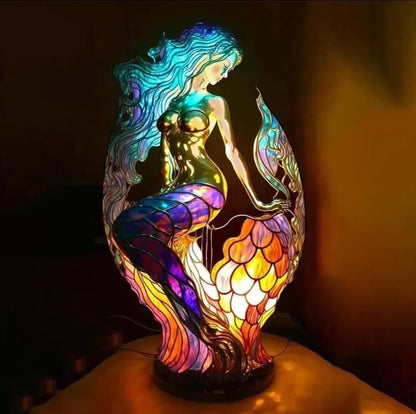 Stained glass lamp - animal design - home decor