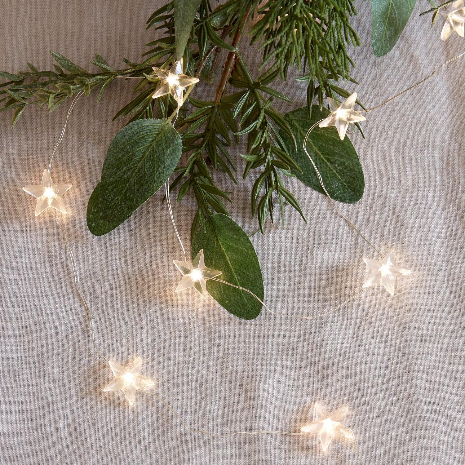 Sternenfee Lichterkette - Weihnachtsdekoration - Warmweißer Glanz