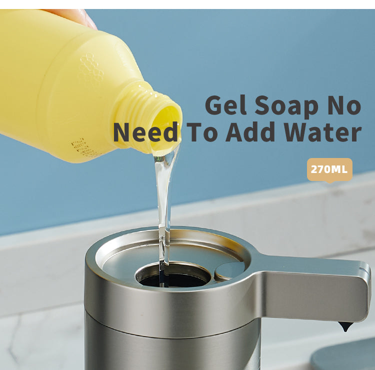 Contactloze zeepdispenser - roestvrij staal - bewegingssensor