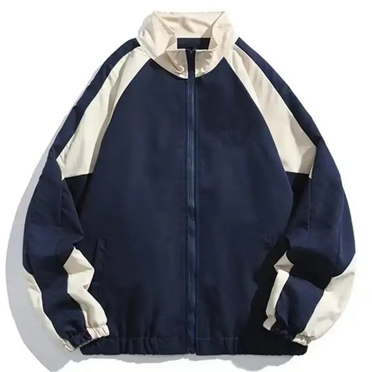 Trainingsjacke - Mit Reißverschluss - Oversized - Windbreaker-Jacke - Herrenjacke