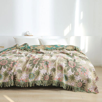 Wendbare Jacquard-Decke Verdant Bloom