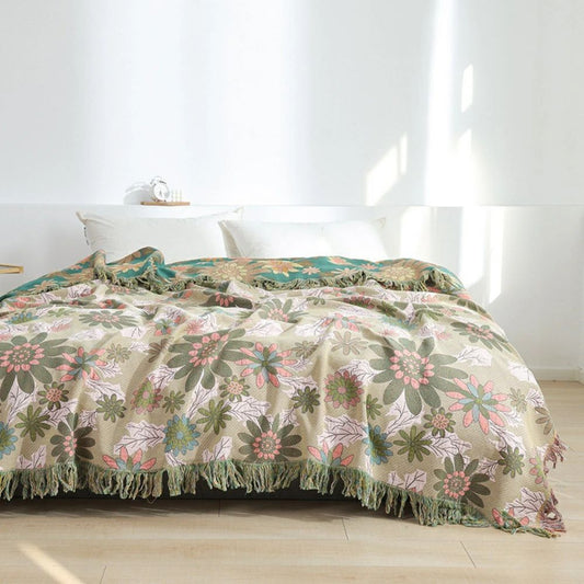 Wendbare Jacquard-Decke Verdant Bloom