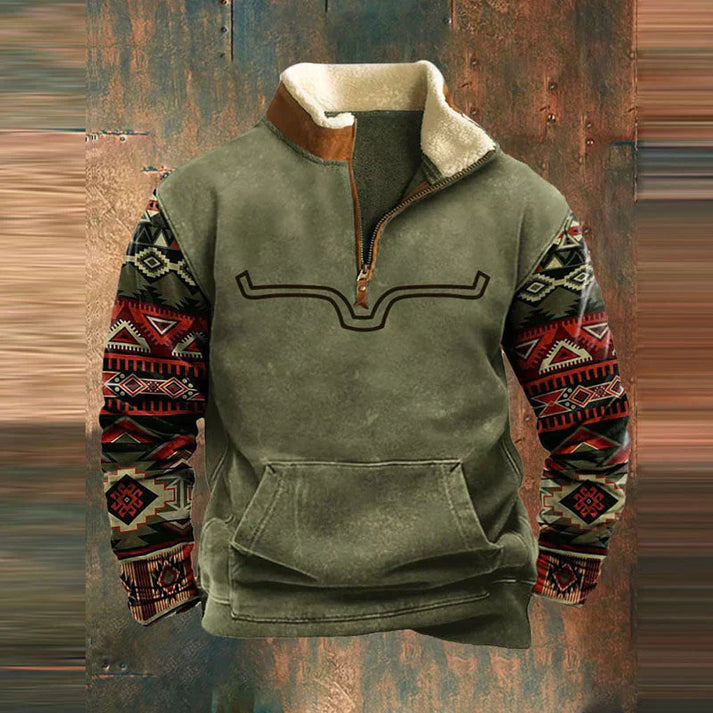 Fleece Pullover | Halbzip | Warm | Fleece Sweatshirt | Herren Winterbekleidung