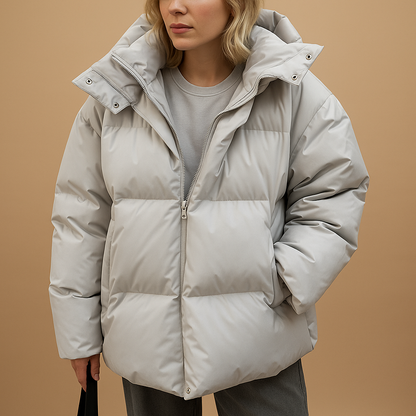 Gepolsterte Winterjacke für Damen | Leicht & Mit Kapuze