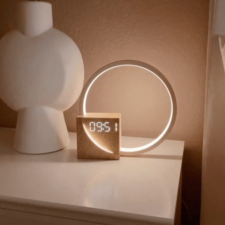 Aetheris - Digitaler Lichtwecker mit Sonnenaufgangssimulation und Ladefunktion für Sanftes Aufwachen