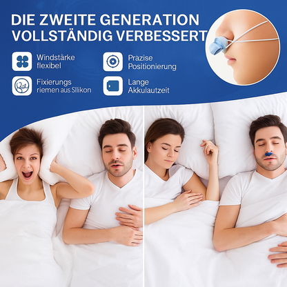 Tragbares Antischnarchgerät für besseren Schlaf & freie Atmung