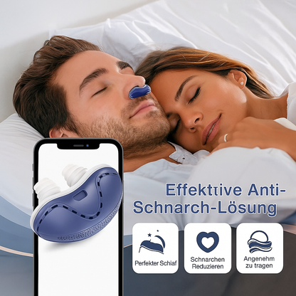 Tragbares Antischnarchgerät für besseren Schlaf & freie Atmung