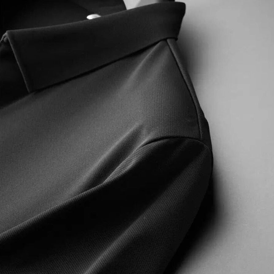 Zweiteiliges Set - Herren Kurzarm Polohemd und Anzughose Set