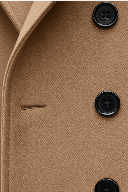 Herren Doppelt Knopf Trenchcoat | Maßgeschneiderte Passform und Raffiniertes Design