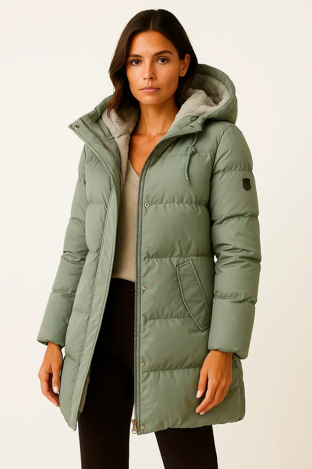 Damen Pufferjacke – Isolierter Wintermantel für Herbst & Winter