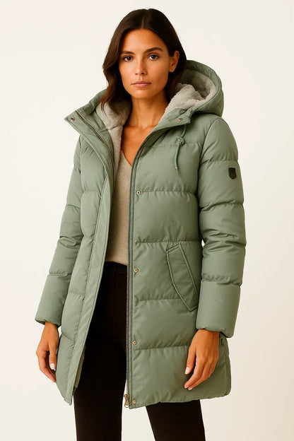 Damen Pufferjacke – Isolierter Wintermantel für Herbst & Winter