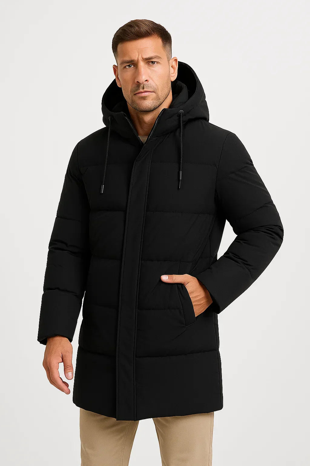 Herren Wasserdichte Pufferjacke – Isolierte Winterjacke