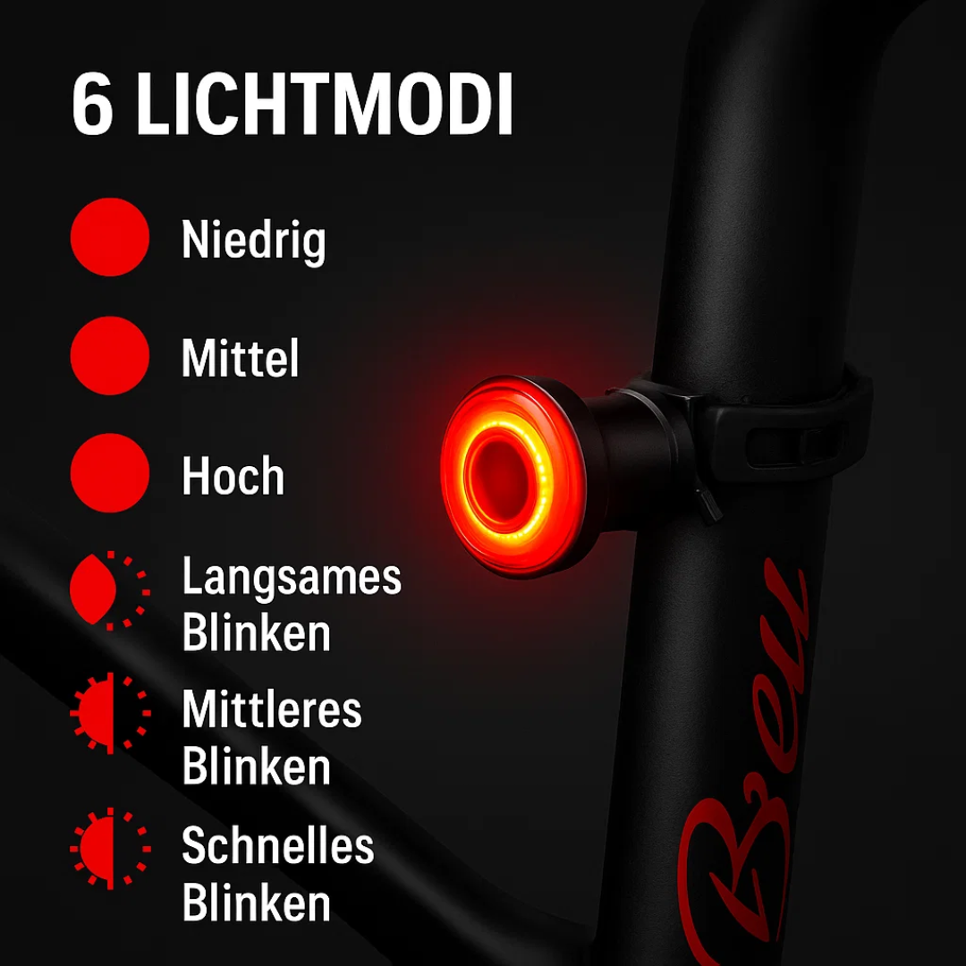 Ultra-intelligentes Rücklicht für Fahrrad