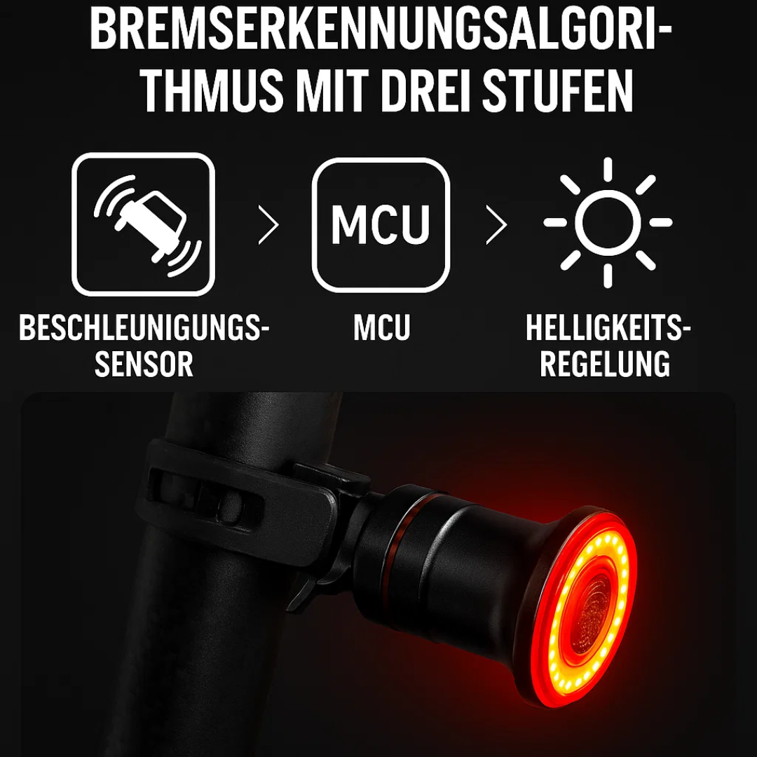 Ultra-intelligentes Rücklicht für Fahrrad