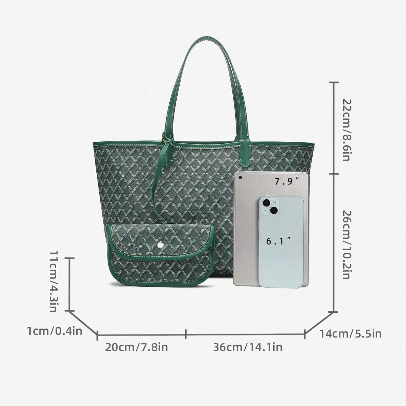 Lässige Umhängetasche für Damen | Tote Bag Set | PureTote