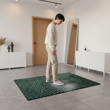 Permanently non-slip sand trap doormat