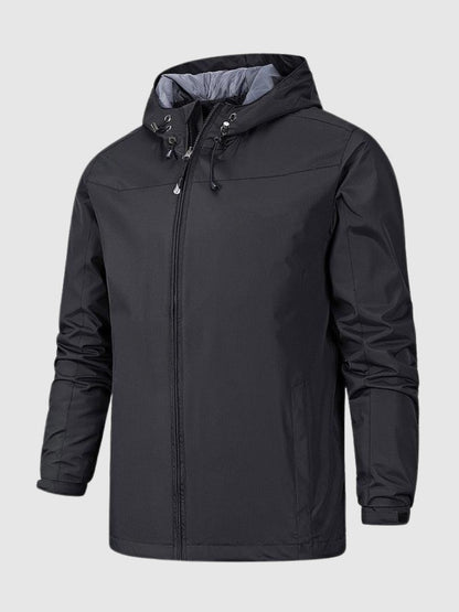 Windbreaker-Jacke - Herren Kapuzenjacke für den Außenbereich, wasserdicht