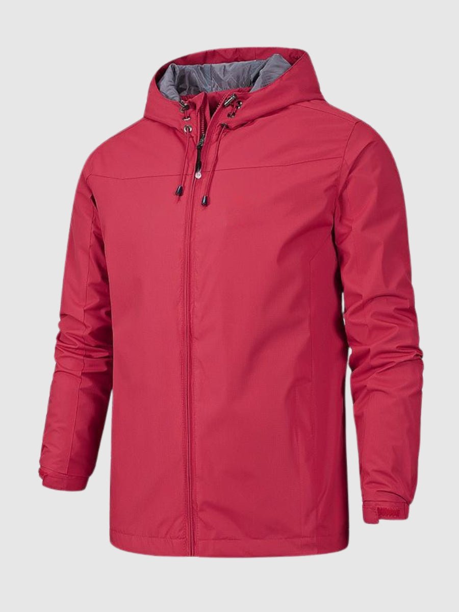 Windbreaker-Jacke - Herren Kapuzenjacke für den Außenbereich, wasserdicht