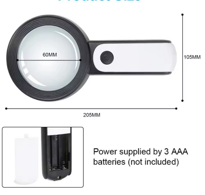 30-fache Vergrößerungslupe für Senioren