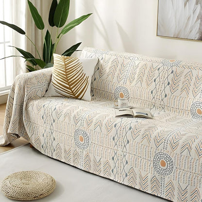 Umkehrbare schicke Baumwoll-Wurfdecke