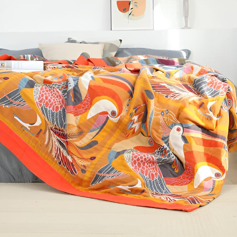 Toucan Vogel Baumwoll-Decke