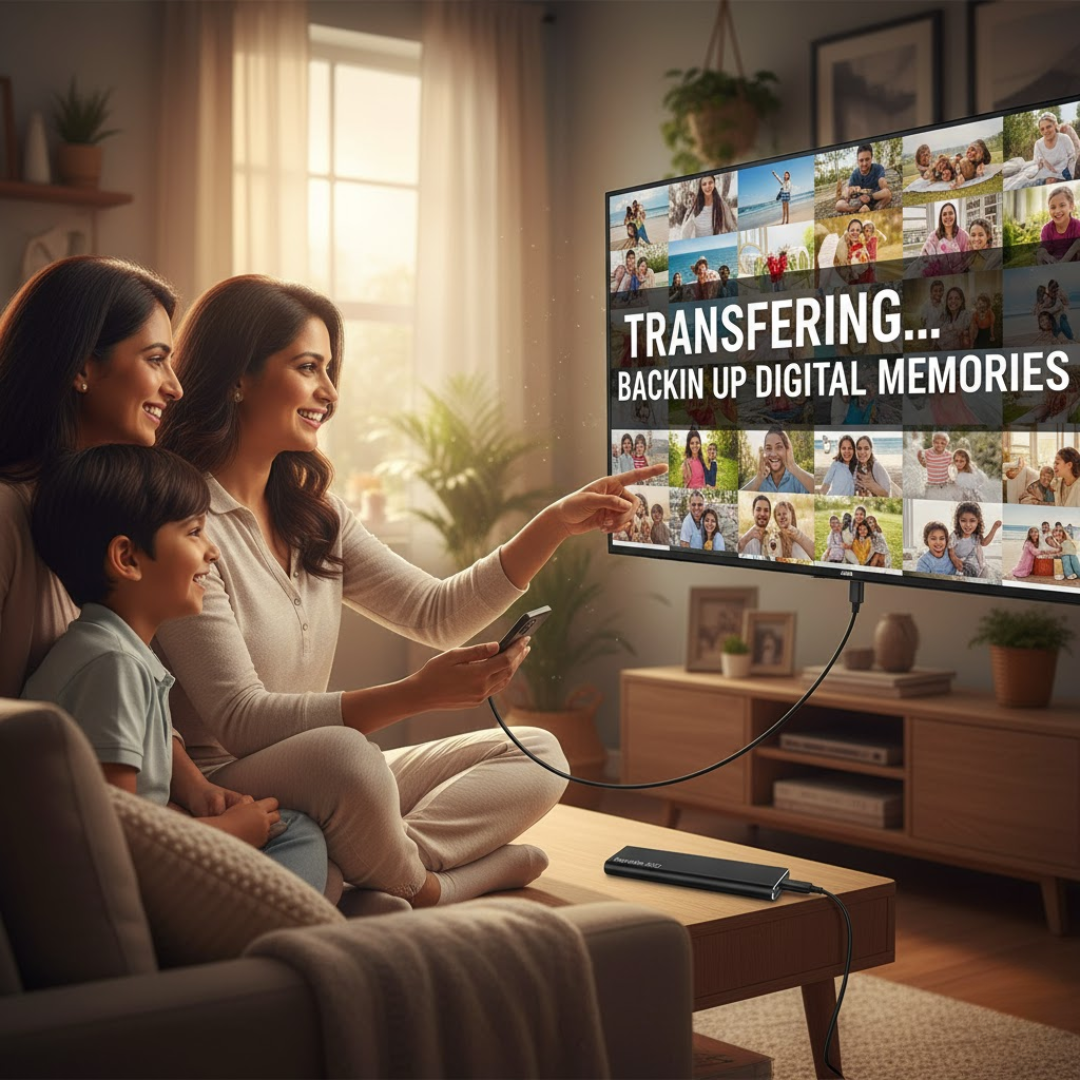 Ultrakompakte 4 TB USB-C Festplatte für sichere Datenspeicherung