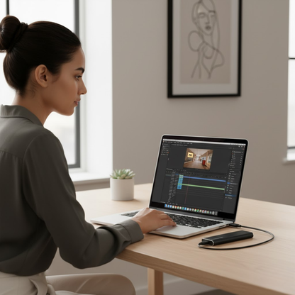 Ultrakompakte 4 TB USB-C Festplatte für sichere Datenspeicherung