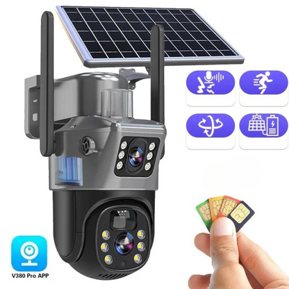 4K Sicherheitskamera mit Solarpanel