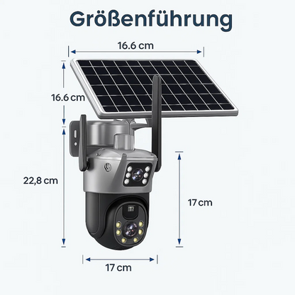 4K Sicherheitskamera mit Solarpanel