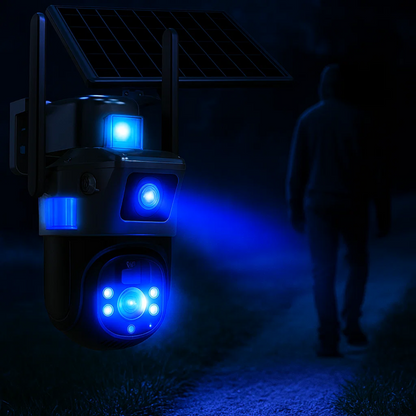 4K Sicherheitskamera mit Solarpanel