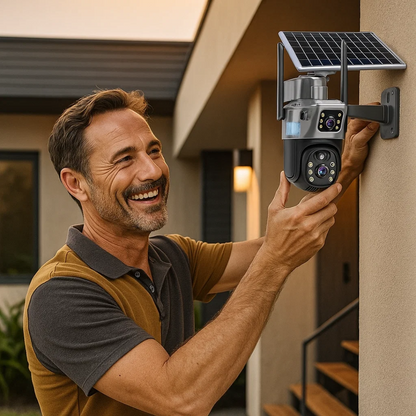 4K Sicherheitskamera mit Solarpanel