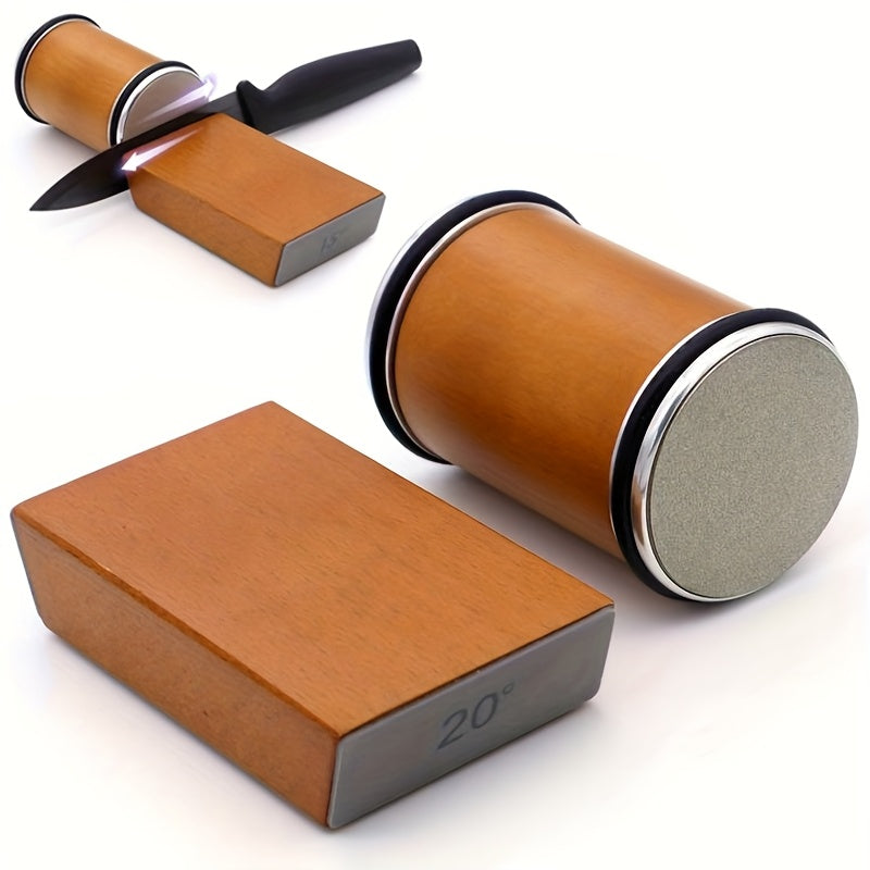 Schleifstein-Set EdgeCraft DuoSharp | Diamantstein mit Magnethalter | 15° & 20° Schleifwinkel | Holz & Metall