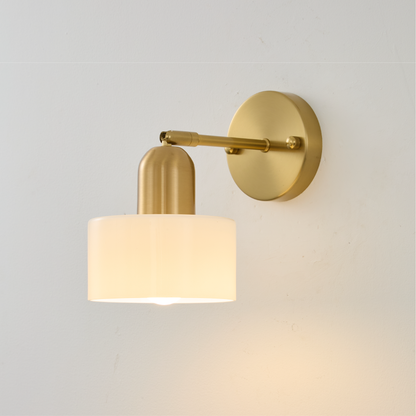 Colorful glass Bauhaus wall lamp