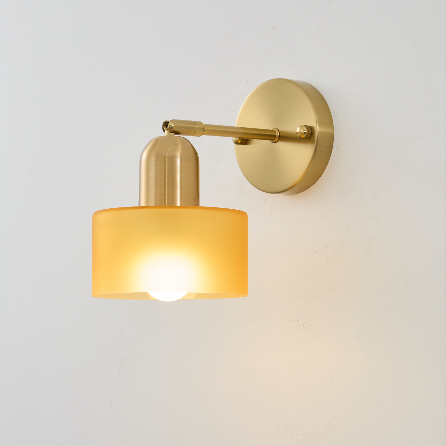 Colorful glass Bauhaus wall lamp