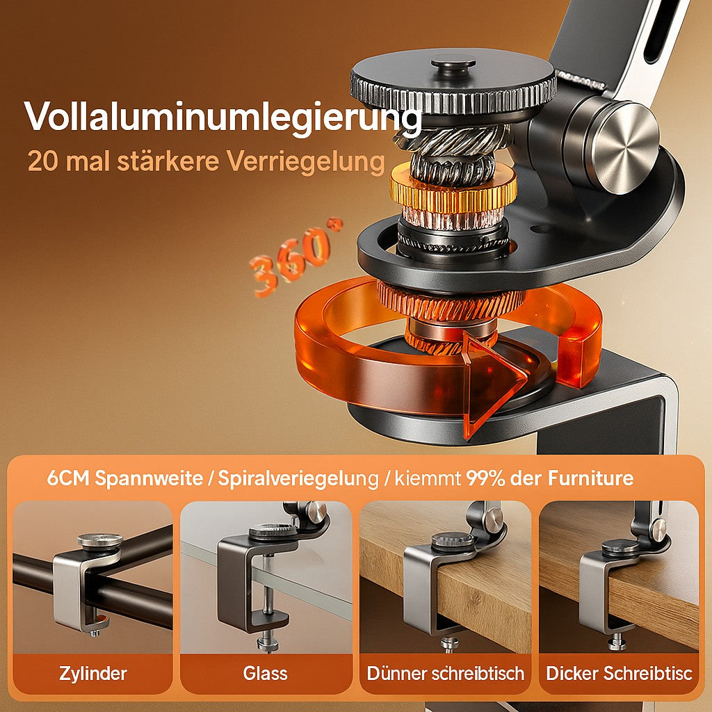 Handyhalter | Tablet-Ständer und iPad-Halter aus Aluminium | FlexMount