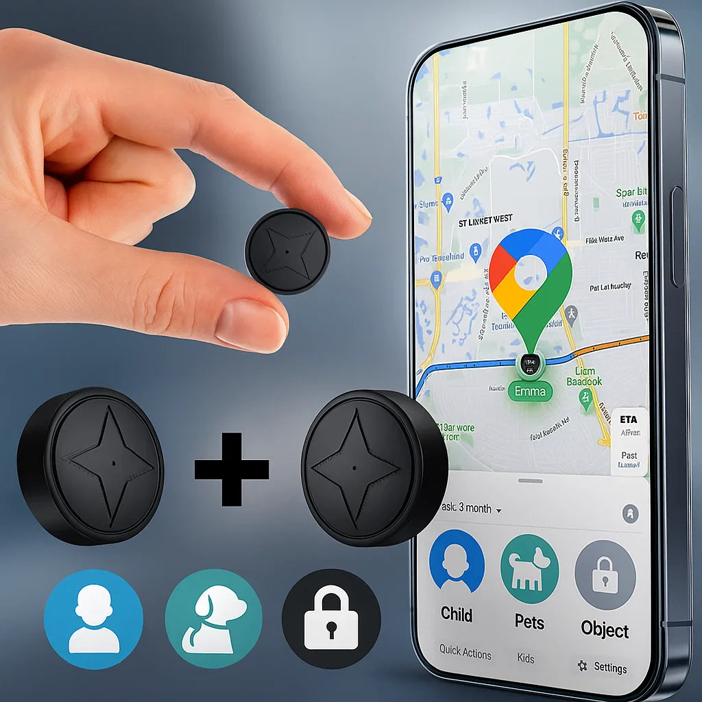 Discreet GPS tracker with magnetic mount &amp; real-time tracking