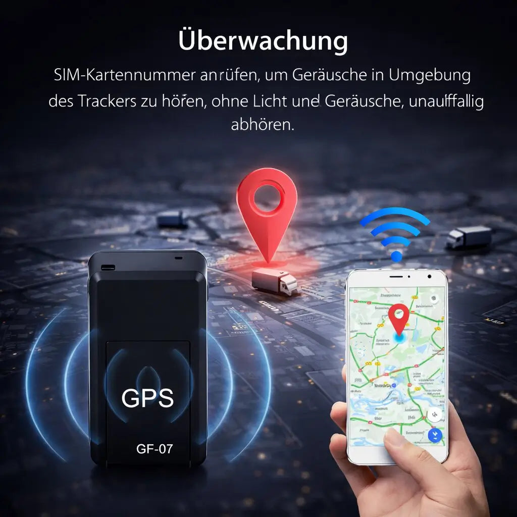 GPS Tracker für Auto | Mini GPS Tracker ohne Abonnement | Locaro