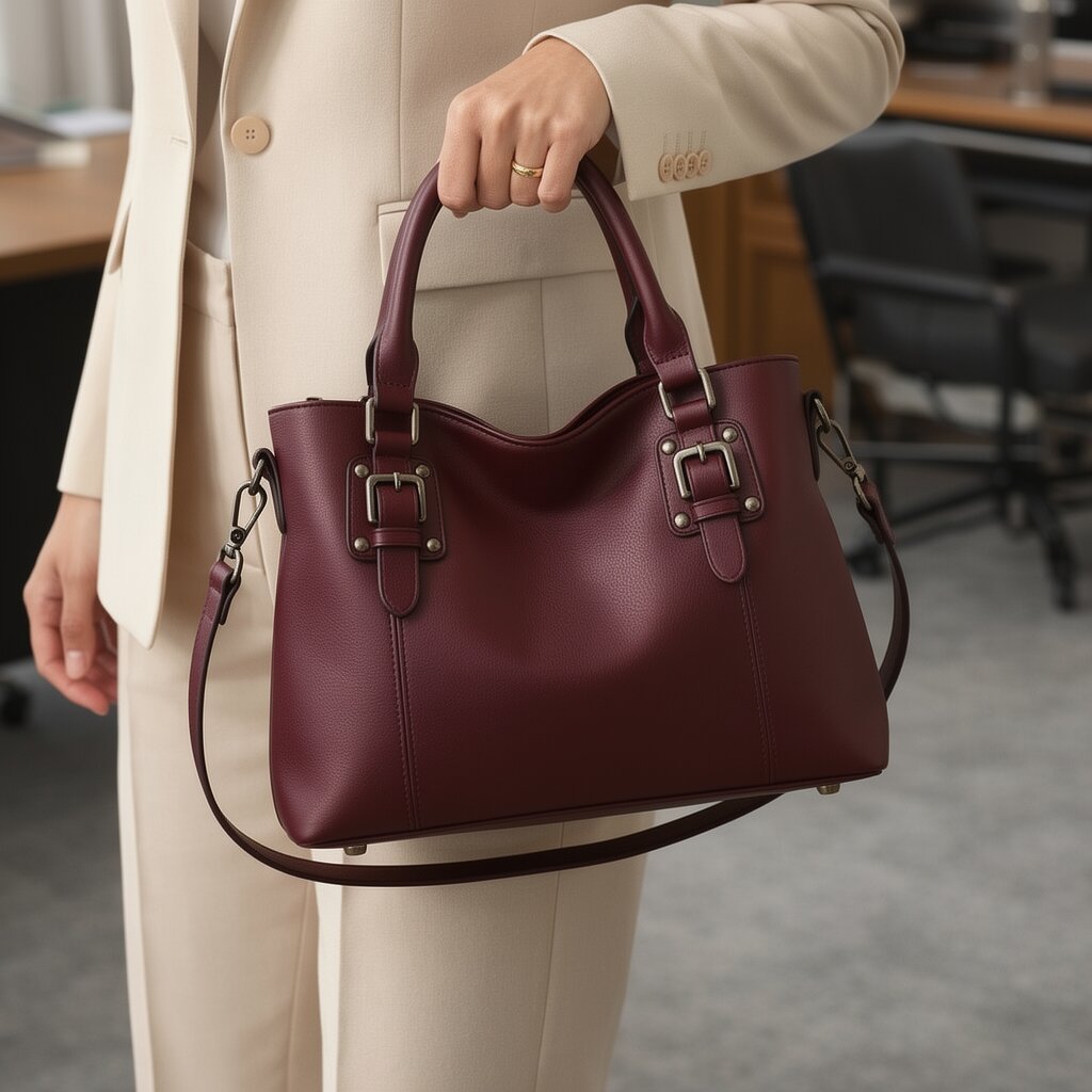 Handtasche für Frauen | Leder Umhängetasche | Schultertasche | Lunava
